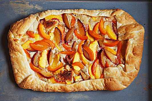 Peach-Plum Galette Recipe