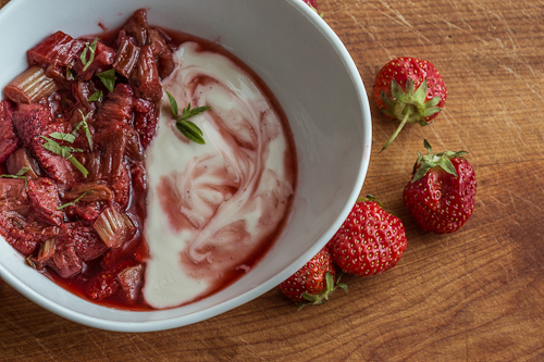 strawberry-rhubarb en papillote makes a light but flavourful dessert. - The Messy Baker