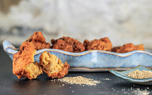 Onion Bhaji with Chaat Masala Recipe - The Messy Baker