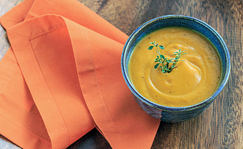 Sweet Potato Apple Ginger Soup - The Messy Baker