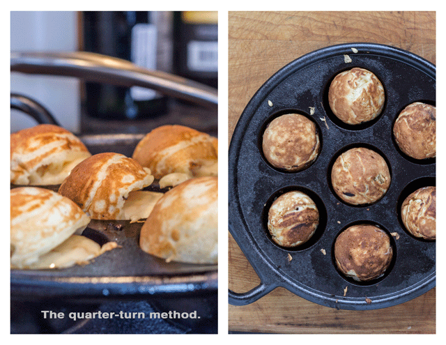 Kanom Krok Pan, Cast-iron Aebleskiver Pan