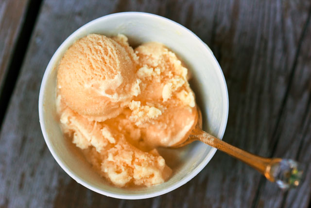 Orange sherbet deals ice cream