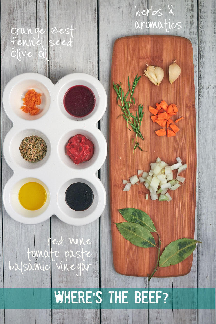 Ingredients for Braised Beef with Orange and Tarragon