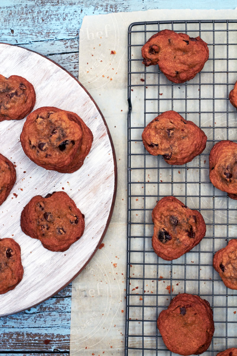 Dried Cherry & Chocolate Chip Cookies by The Messy Baker