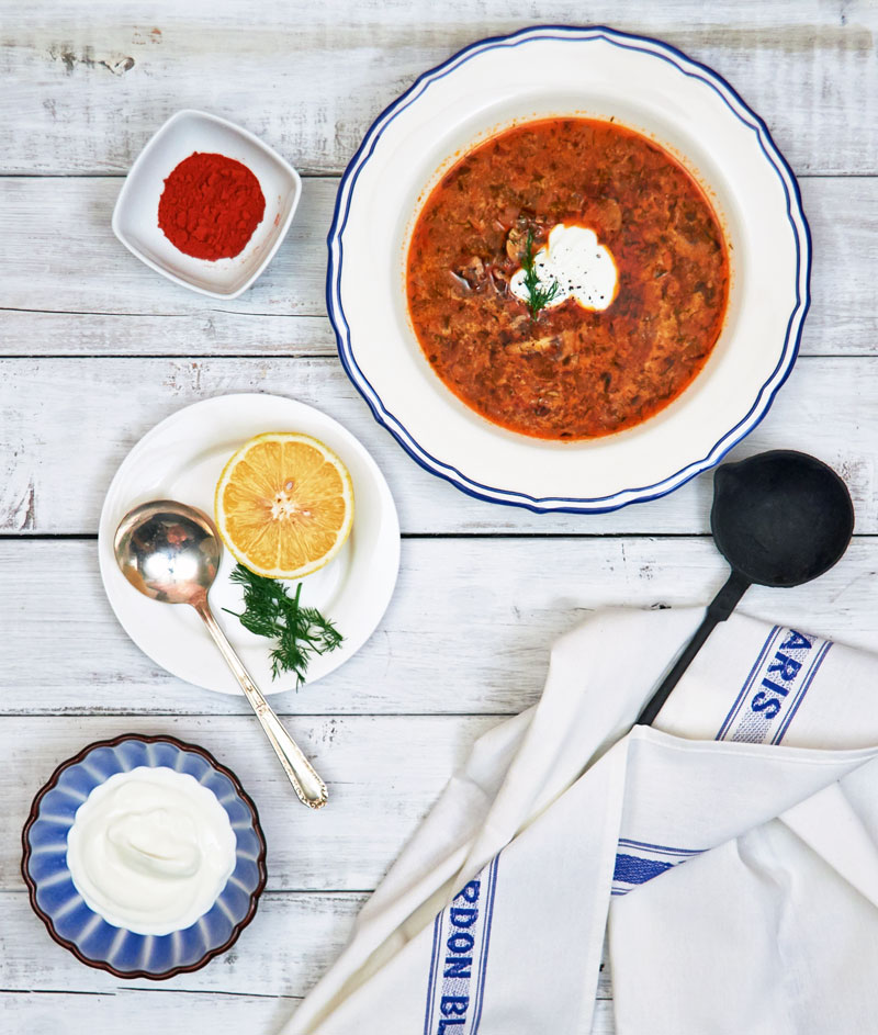 Hungarian Beef & Mushroom Soup by The Messy Baker