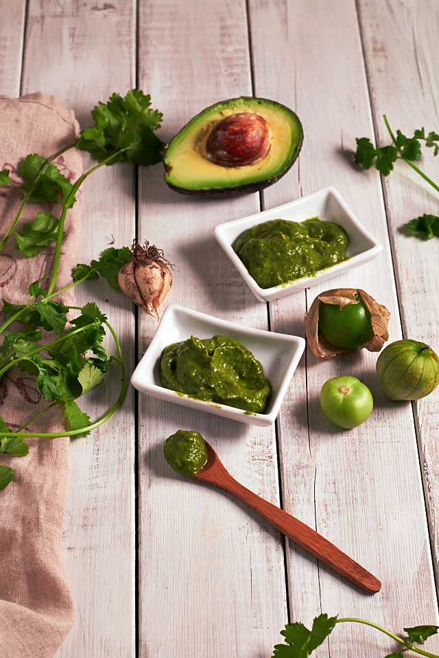 Avocado Tomatillo Sauce - The Messy Baker.com