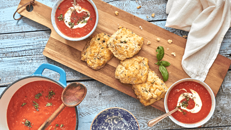 Scones with Soup