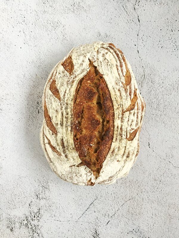 No-Knead Semi-Sourdough Rye Bread