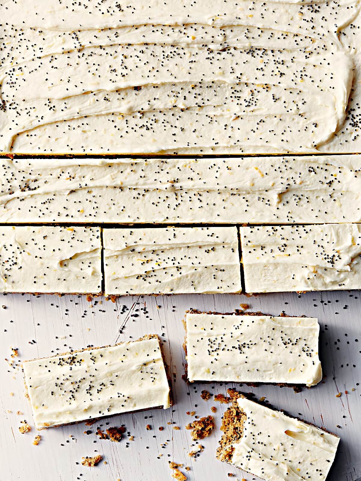 Citrus-Topped Poppy Seed Bars