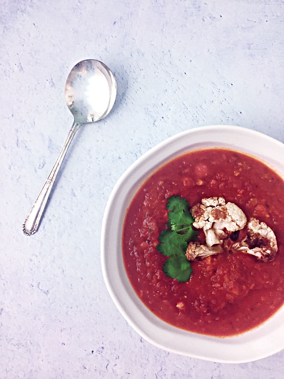 Indian-Spiced Roasted Cauliflower Soup